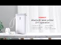 Imprimante d'étiquettes Bluetooth thermique Niimbot D11 pour nom d'étudiant,famille,cuisine,bureau