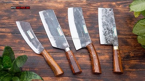 DAO PHÚC SEN, CÁC MẪU DAO  CHẶT  GÀ CỰC HÓT ,CHẶT CỰC NGỌT _HÀNG CHUẨN CỦA HTX DAO PHÚC SEN