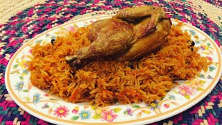 طريقة عمل رز البخاري الأحمر مع دجاجه محمره وصفات رمضان 2019 / How to make Afghan rice with chicken