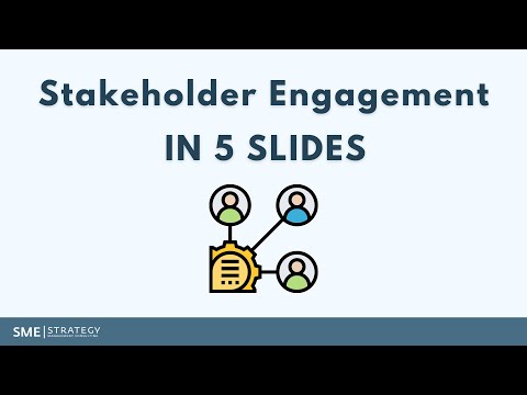 Video: Was ist eine Stakeholder-Engagement-Strategie?