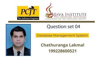 Data Base Task 04|Create Relationship between tables| 1st Year |Java Institute| Chathuranga Lakmal