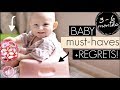 3-6 months BABY MUST-HAVES + REGRETS || Natalie Bennett