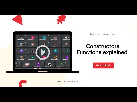Constructors Functions in Solidity Language || Blockchain development / TEFEM Africa fellowship 2024