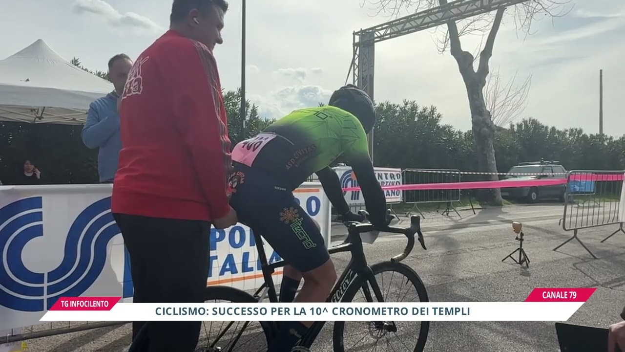 Ciclismo: successo per la 10° Cronometro dei Templi