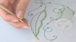 Luneville Embroidery Tutorial. Professional. Lesson 2