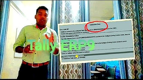 Connection Error & Education Mode in Tally ERP9