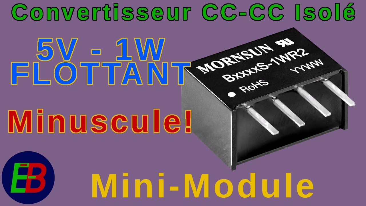 EB_#693 Mini-Module - Convertisseur CC-CC Isolé de 5 Volts, B0505S-1W