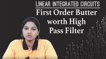 First Order Butterworth High Pass Filter - Filters - Linear Integrated Circuits