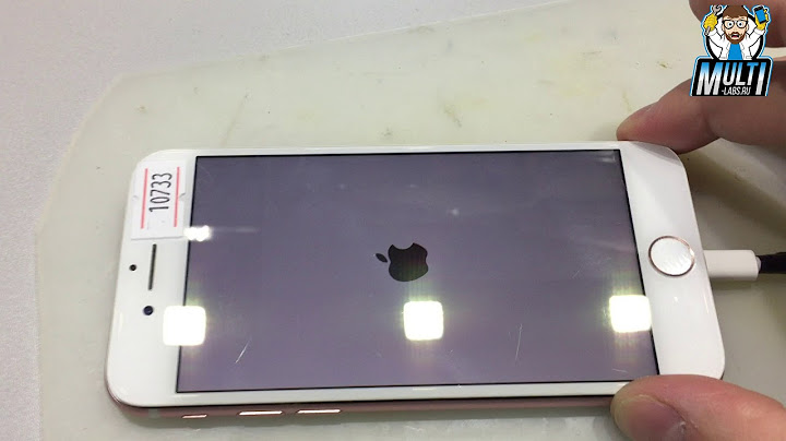 iPhone 7 завис на яблоке