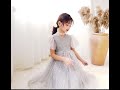 Элегантные вечерние платья для девочек детские сетчатые принцессы с блестками бальное платье на день