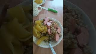 Алтайская гречка с перцем,  тучный завтрак
