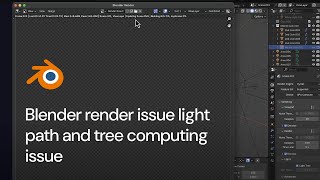 Blender render issue light path and tree computing issue | Blender shows black render fix