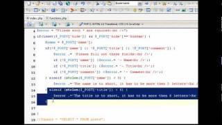 برمجة سكربت دفتر زوار باستخدام PHP - MySQL - XHTML - CSS - Java Script ج6