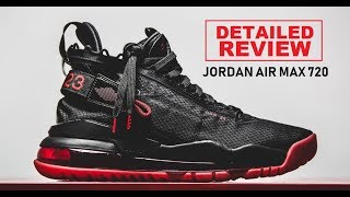 Jordan Proto Air Max 720 Bred Sneaker Detailed Look Review Resimi