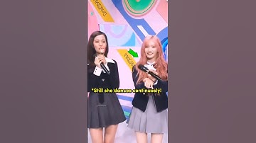 Leeseo felt a little nervous doing the flower dance challenge in front of Jisoo ! 🙀#blackpink#jisoo