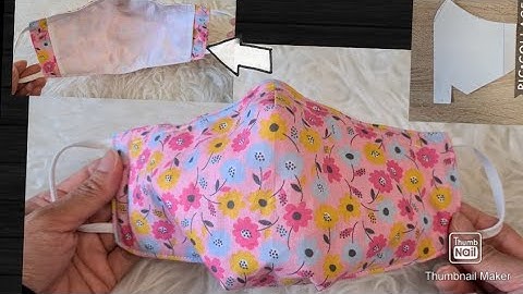 DIY Breathable Face Mask with Nose Wire &  Filter Pocket.