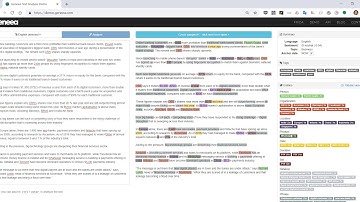 Geneea Text Analysis Demo - Business Article