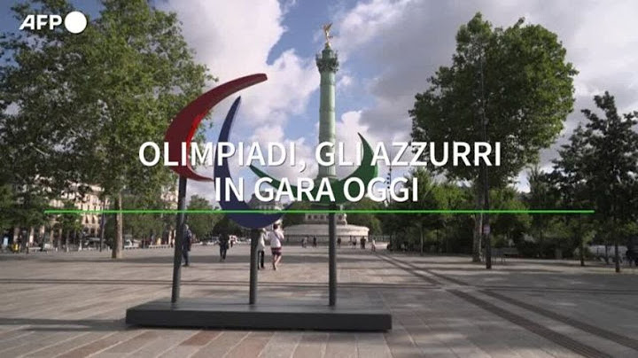 Parigi 2024: gli azzurri in gara oggi