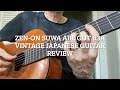 Vintage Japanese ZEN-ON ABE GUT 63A classical guitar IN DEPTH REVIEW and SOUND COMPARISON