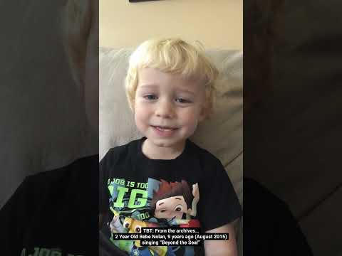 TBT🎥🗄️From the archives… 2 Year Old Nolan, 9 years ago (August 2015) 😵 singing “Beyond the Sea!” 🎤🎶