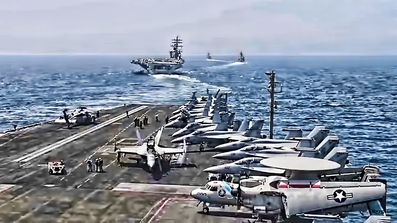 Two U.S. Aircraft Carrier Strike Groups Combined (MAR 2020)