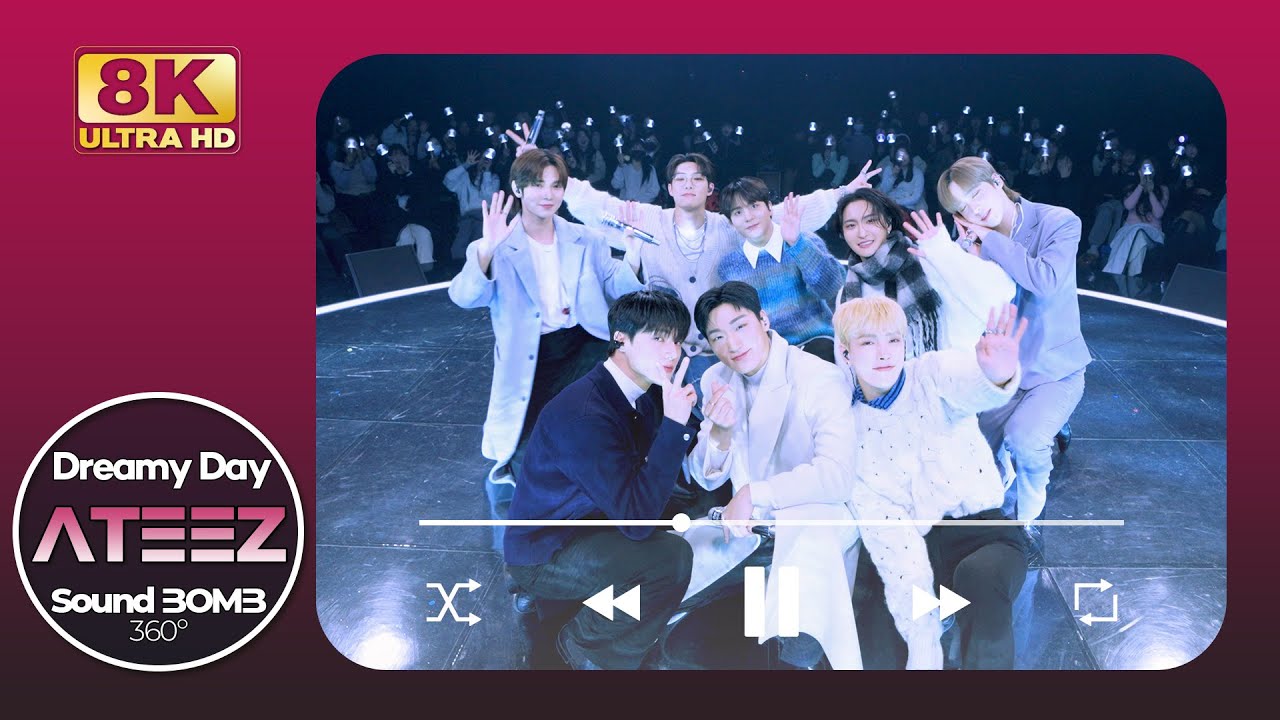 [8K] PLAYLIST｜ATEEZ(에이티즈)🎵Dreamy Day(꿈날)｜🎧공간음향｜SoundBOMB360˚