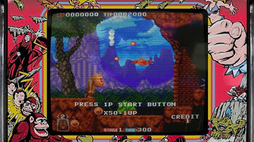 Toki - Arcade (Realistic crt monitor and original bezel)