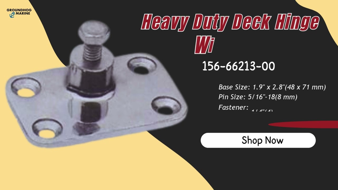 Heavy Duty Deck Hinge With Bolt 156-66213-00
