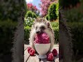 LANDAK LUCU SUKA ICE CREAM (THE HEDGEHOG LOVES ICE CREAM) #ai #pets #animals