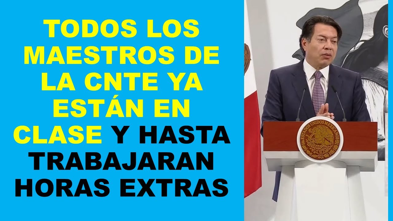 Soy Docente: TODOS LOS MAESTROS DE LA CNTE YA ESTÁN EN CLASE Y HASTA ...