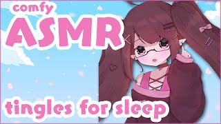 ASMR 1 HOUR comfy tingles to help you relax and sleep ♡  Whispering 🌸 ♡  Fluffy mic 🎀