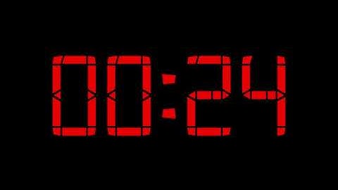 Digital Clock Display Of Sixteen Segments