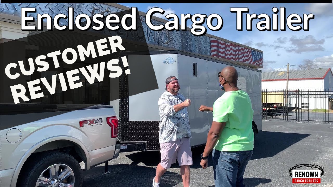 Renown Cargo Trailers Customer Pickup Customer Reviews Enclosed