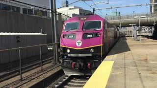 MBTA Commuter Rail & Amtrak Trains at Ruggles (June 21, 2024)