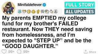 My parents EMPTIED my college fund for my brother's FAILED restaurant  FULL STORY