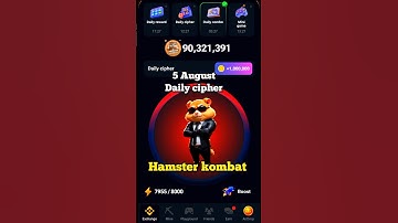✨5 August hamster kombat Daily cipher code & Win 1000000 Coins🪙 #hamsterkombat #ciphercodes #gaming