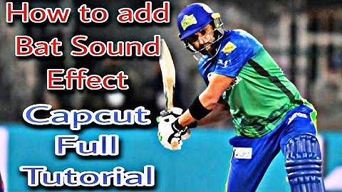 How to add bat sound in cricket video. #capcut #videoediting #howto