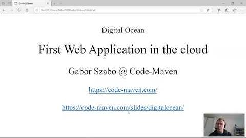 First web application using Python Flask in the cloud Digital Ocean