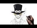 How To Draw Sabo | Step By Step | One Piece