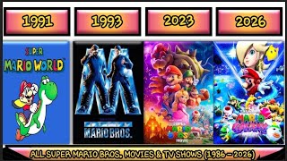 ALL SUPER MARIO BROS. MOVIES &amp; TV SHOWS (1986 - 2026)