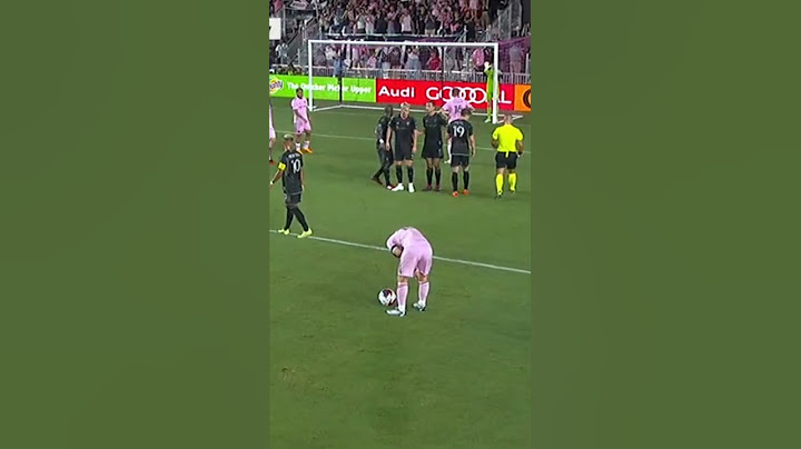 Inter Miami Stadium Encourage Messi Free Kick 2023/24