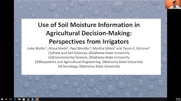 Use of Soil Moisture Information in Agricultural Decision-Making: Perspectives from Irrigators
