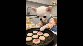 진달래 꽃전 만들기 #chihuahua #치와와