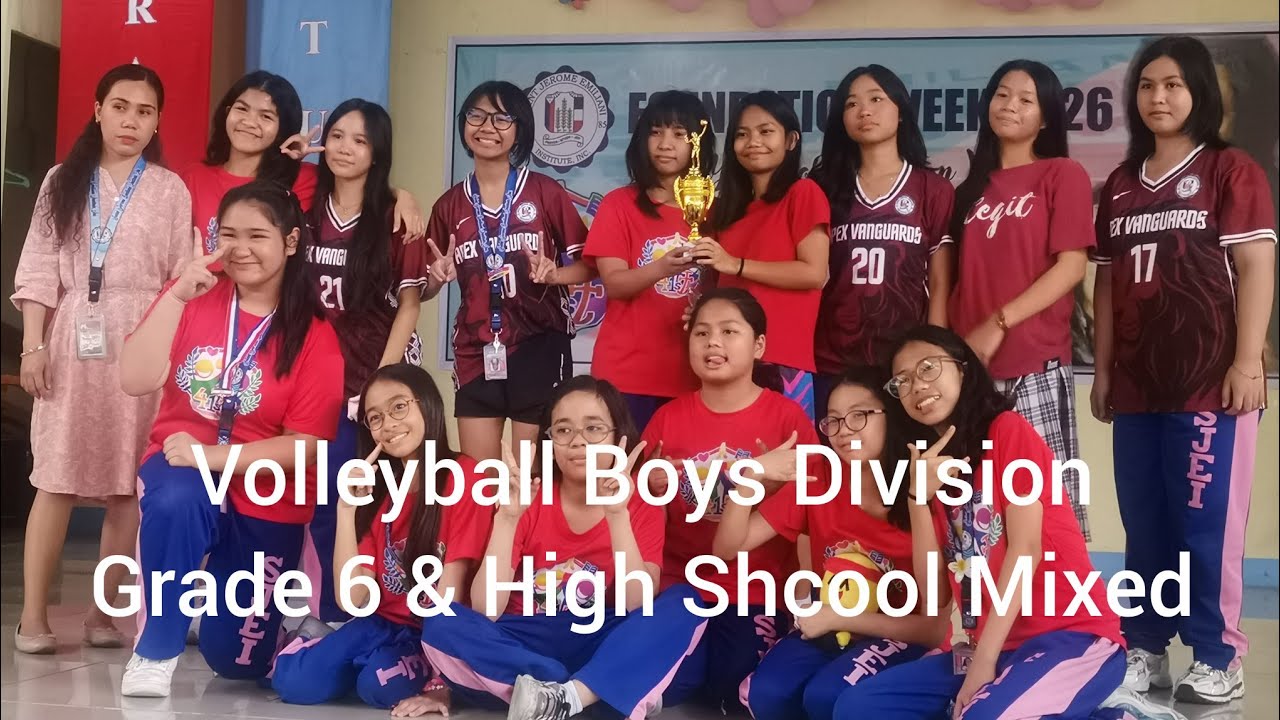 VOLLEYBALL BOYS DIVISION MIXED GRADE 6 & HIGH SCHOOL RED VS YELLOW