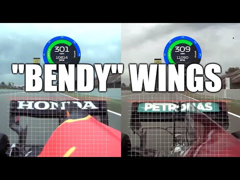 Flexible rear wings - Red Bull vs. Mercedes - on board with Verstappen and Bottas - Spain 2021