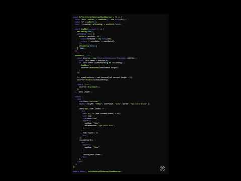 Infinite Scroll in React | Intersection Observer API Tutorial