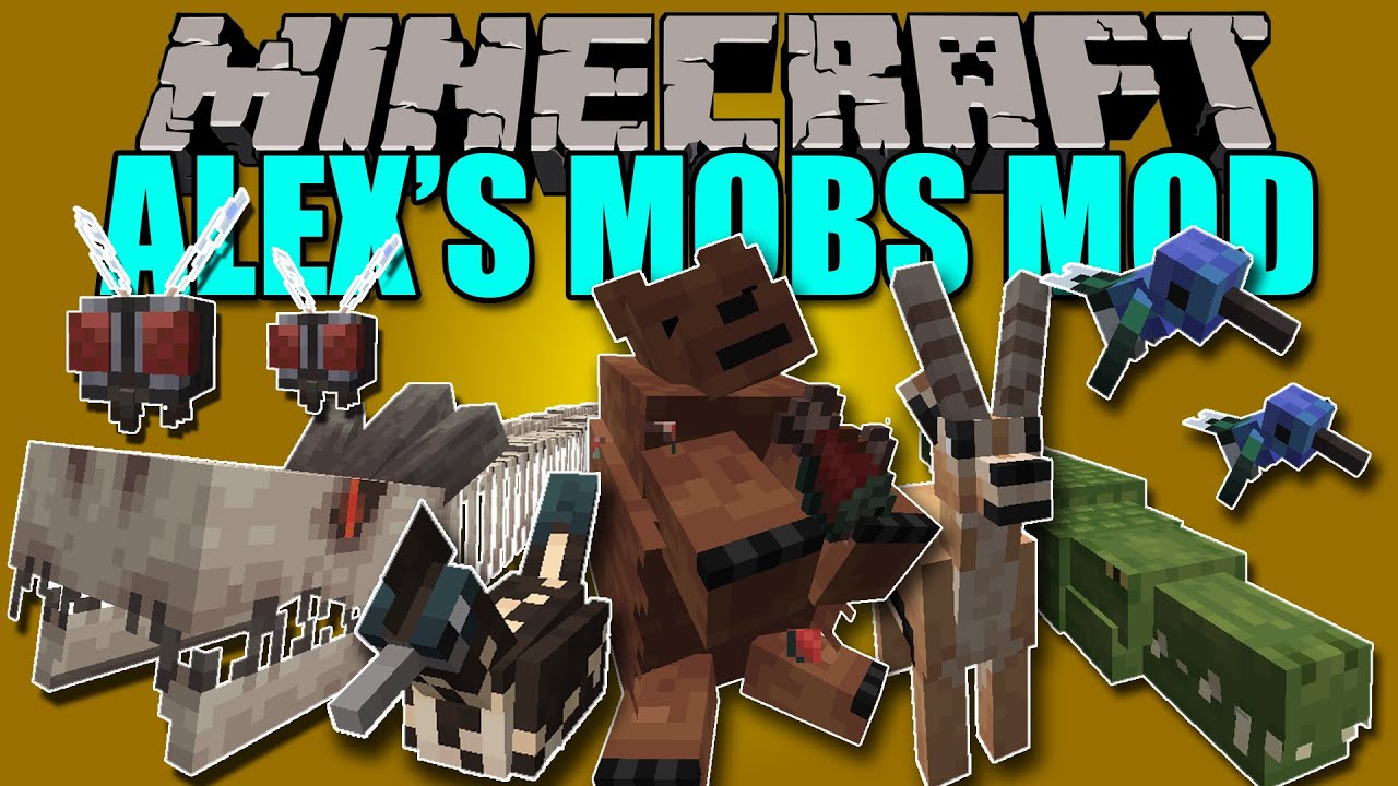 ALEX'S MOBS MOD - El mejor mod de Criaturas en minecraft - Minecraft mod   Review ESPAÑOL - YouTube