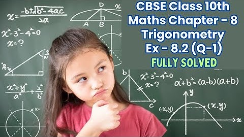 ✅CBSE Class 10 Maths | NCERT Solutions | Chapter 8 Trigonometry | Exercise 8.2 (Q1 i-v) Fully Solved