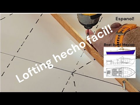 ⁣Wooden Shoe 23 Boat build Mexico: Episode 10 Lofting hecho facil  #howto #boat  #sports  #wood