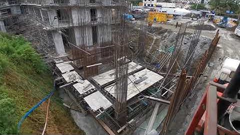 Construction of Highrise Building. (Foundation and Structural Frames Works) Part 120.